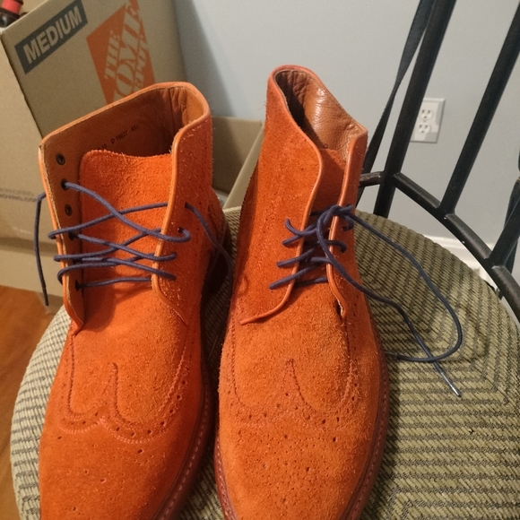 Florsheim by Duckie Brown red suede boots - Picture 3 of 8